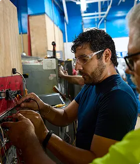 Male Skilled Trades Student in STVT classroom
